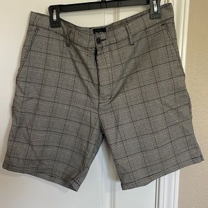 Mens RVCA 7 inch plaid shorts